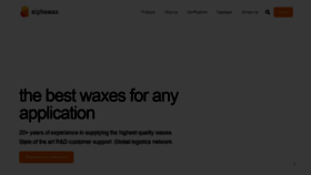 What Alphawax.com website looked like in 2022 (2 years ago)