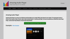 What Amazingaudioplayer.com website looked like in 2022 (2 years ago)