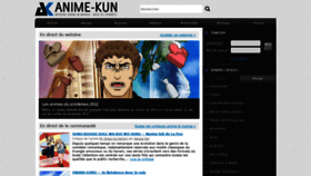 What Anime-kun.net website looked like in 2022 (2 years ago)