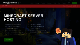 What Apexminecrafthosting.com website looked like in 2022 (2 years ago)