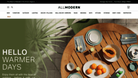 What Allmodern.com website looked like in 2022 (2 years ago)