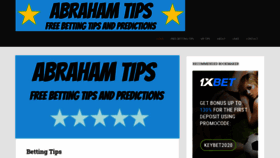 What Abrahamtips.com website looked like in 2022 (2 years ago)
