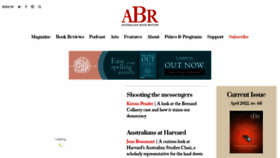 What Australianbookreview.com.au website looked like in 2022 (2 years ago)