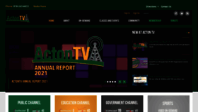 What Actontv.org website looked like in 2022 (3 years ago)