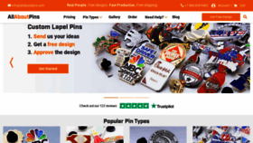 What Allaboutpins.com website looked like in 2022 (3 years ago)