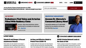 What Articles.mercola.com website looked like in 2022 (2 years ago)