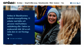 What Ambea.se website looked like in 2022 (2 years ago)