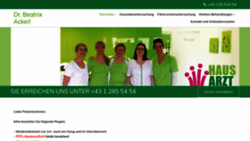 What Arzt-ackerl.at website looked like in 2022 (2 years ago)