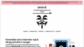 What Anon.lt website looked like in 2022 (2 years ago)