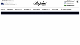 What Anjolee.com website looked like in 2022 (2 years ago)