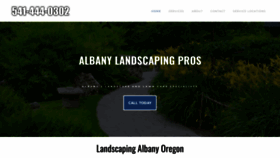 What Albanylandscapingpros.com website looked like in 2022 (2 years ago)