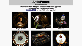 What Antiqforum.com website looked like in 2022 (2 years ago)