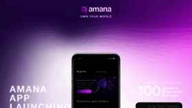 What Amana.app website looked like in 2022 (2 years ago)