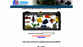 What Americanaquariumproducts.com website looked like in 2022 (1 year ago)