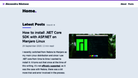 What Alexandrunastase.com website looked like in 2022 (3 years ago)