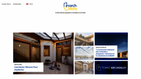 What Archdaily.pe website looked like in 2022 (1 year ago)
