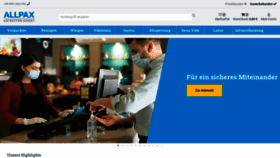 What Allpax.de website looked like in 2022 (4 years ago)