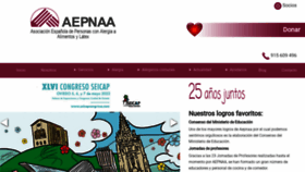 What Aepnaa.org website looked like in 2022 (1 year ago)