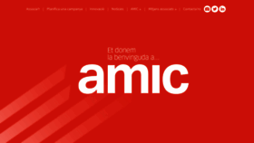 What Amic.media website looked like in 2022 (2 years ago)
