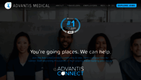 What Advantismed.com website looked like in 2022 (1 year ago)