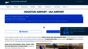 What Airport-houston.com website looked like in 2022 (1 year ago)