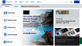 What Americanexpress.com website looked like in 2022 (1 year ago)
