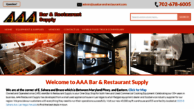 What Aaabarandrestaurant.com website looked like in 2022 (1 year ago)