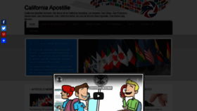What Apostille.la website looked like in 2022 (1 year ago)