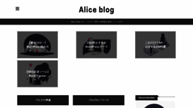 What Aliceblog.org website looked like in 2022 (2 years ago)