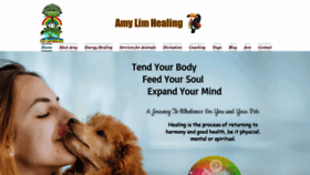 What Amylimhealing.com website looked like in 2022 (1 year ago)
