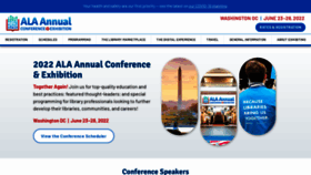 What Alaannual.org website looked like in 2022 (3 years ago)