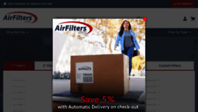 What Airfilters.com website looked like in 2022 (1 year ago)