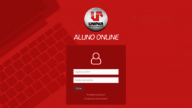 What Aluno.unipar.br website looked like in 2022 (2 years ago)