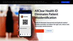 What Allclearid.com website looked like in 2022 (1 year ago)