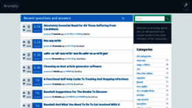What Ansreply.com website looked like in 2022 (3 years ago)