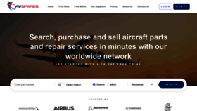 What Avspares.com website looked like in 2022 (1 year ago)