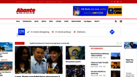 What Abante.com.ph website looked like in 2022 (1 year ago)