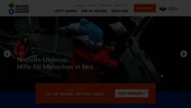 What Aktiongegendenhunger.de website looked like in 2022 (1 year ago)
