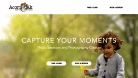 What Acornandoakphotography.ca website looked like in 2022 (1 year ago)