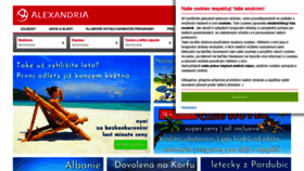 What Alexandria.cz website looked like in 2022 (1 year ago)