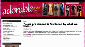 What Adorabledress.com website looked like in 2011 (12 years ago)
