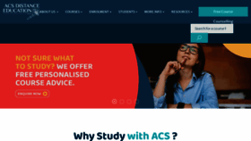 What Acs.edu.au website looked like in 2022 (1 year ago)