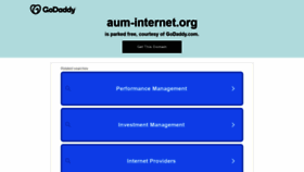 What Aum-internet.org website looked like in 2022 (1 year ago)