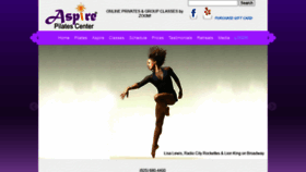 What Aspirepilatescenter.com website looked like in 2022 (2 years ago)
