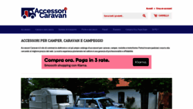 What Accessoricaravan.it website looked like in 2022 (1 year ago)