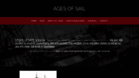 What Agesofsail.com website looked like in 2022 (1 year ago)