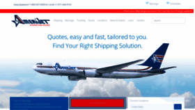 What Amerijet.com website looked like in 2022 (1 year ago)