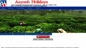 What Aayushholidays.com website looked like in 2022 (1 year ago)