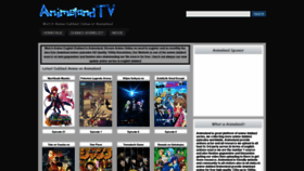 What Animeland.tv website looked like in 2022 (1 year ago)