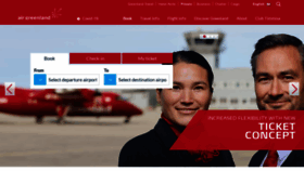 What Airgreenland.com website looked like in 2022 (1 year ago)